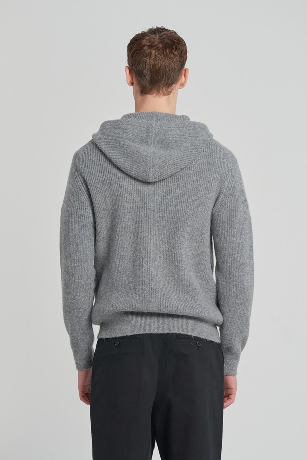 BROMPTON LONDON - 스웨터 - ALPACA HOOD SWEATER - M/GREY (P234UKT225)