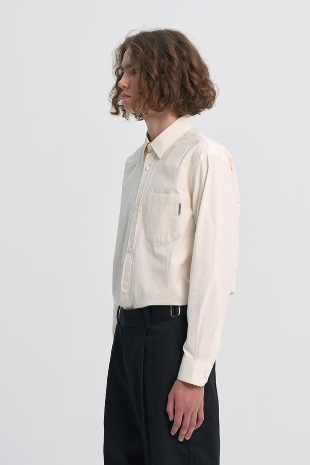 BROMPTON LONDON - 긴팔셔츠 - BASIC COTTON POCKET SHIRT - WHITE (P233MSH220)