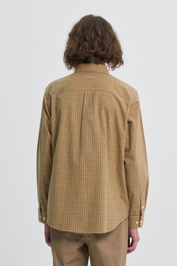 BROMPTON LONDON - 긴팔셔츠 - COTTON CHEQUERED SHIRT - BEIGE (P233MSH221)