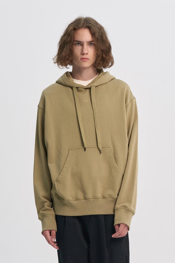 BROMPTON LONDON - 후디 - EMBROIDERED LOGO HOODY - OLIVE (P233UTS235)