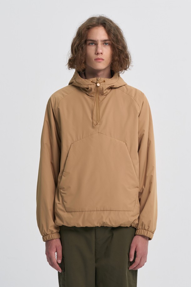 BROMPTON LONDON - 다운/패딩 - LIGHTWEIGHT HOOD PADDED ANORAK - MUSTARD (P233MPD221)