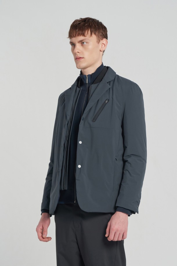 BROMPTON LONDON - 다운/패딩 - DOUBLE PLACKET LIGHTWEIGHT DOWN BLAZER - TGREEN (P233MJK113)