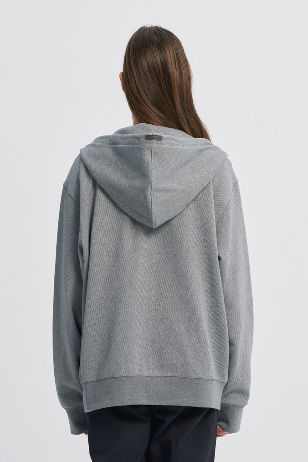 BROMPTON LONDON - 후디 - BASIC FULL ZIP HOODY - M/GREY (P233UFT237)