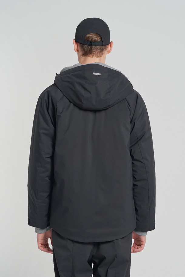 BROMPTON LONDON - 블루종/점퍼 - MID WEIGHT HOODED JUMPER (ECOLOFT) - BLACK (P234MPD114)