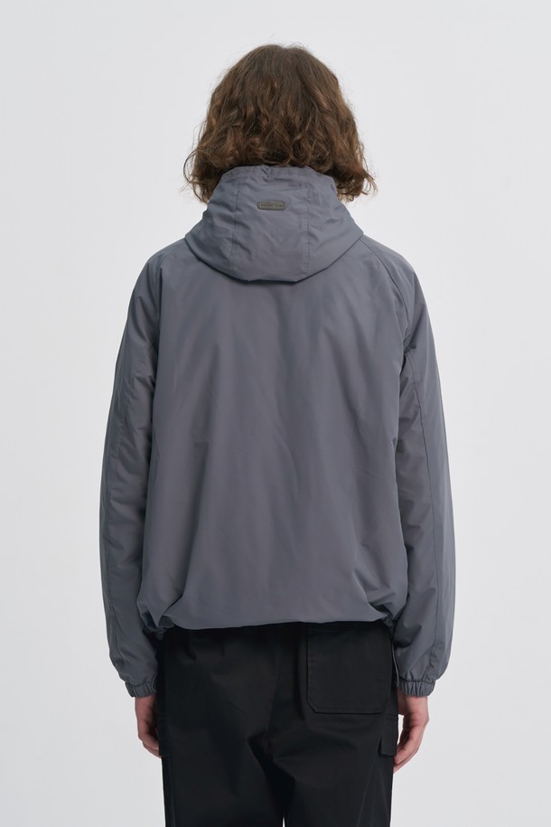 BROMPTON LONDON - 다운/패딩 - LIGHTWEIGHT HOOD PADDED ANORAK - CHARCOAL (P233MPD221)