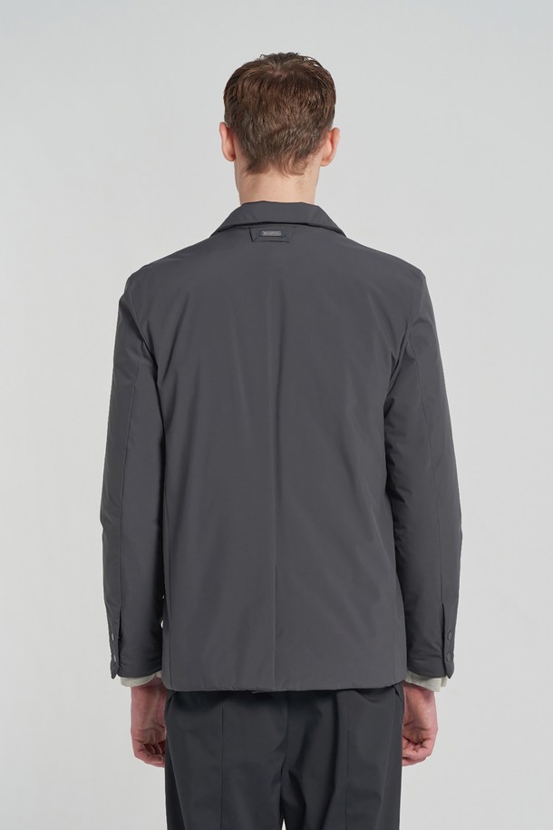 BROMPTON LONDON - 다운/패딩 - DOUBLE PLACKET LIGHTWEIGHT DOWN BLAZER-CHARCOAL(P233MJK113)