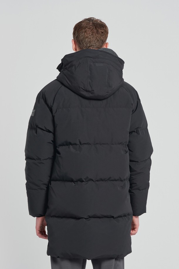 BROMPTON LONDON - 다운/패딩 - RAGLAN HOOD GOOSE LONG DOWN - BLACK (P234UDW230)