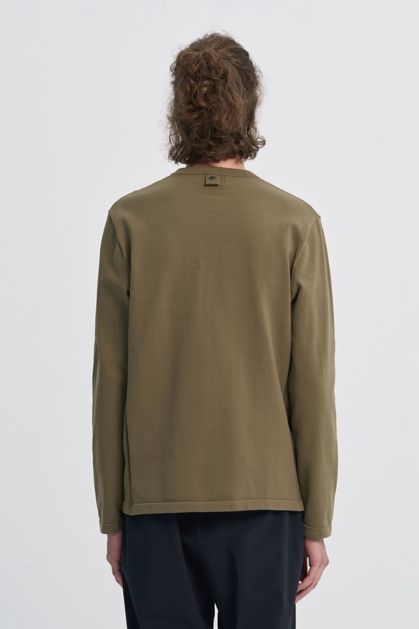 BROMPTON LONDON - 스웨터 - COMMUTER MESH POCKET ROUND SWEATER - OLIVE (P233MKT110)