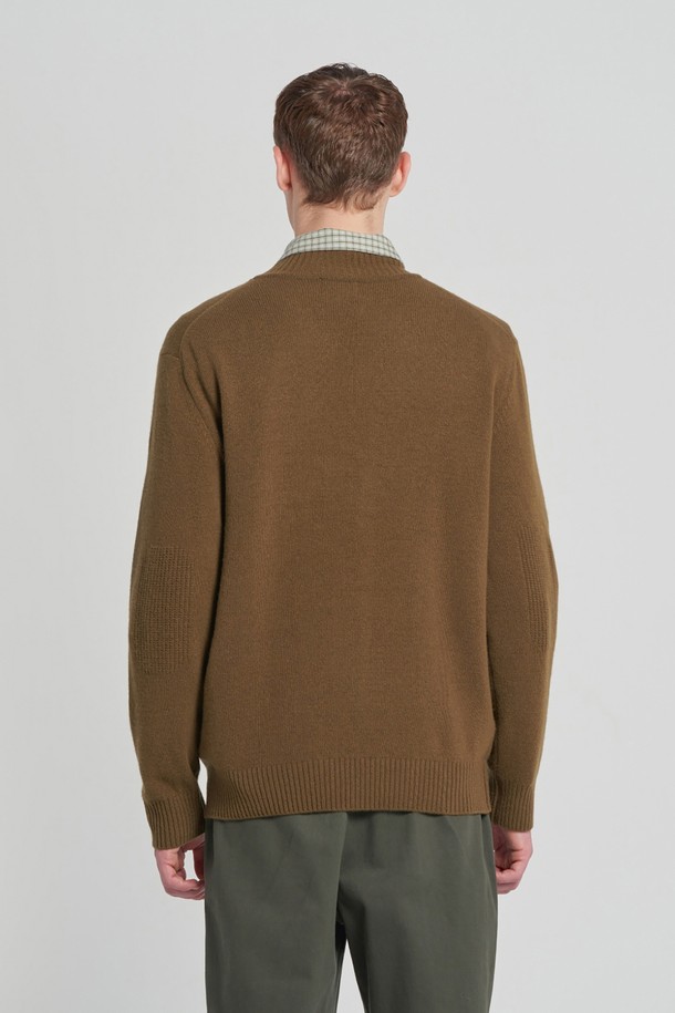 BROMPTON LONDON - 스웨터 - SOFT WOOL HALF NECK SWEATER - KHAKI (P234MKT221)