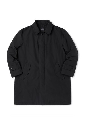 SINGLE BREASTED CAR COAT - BLACK (P233UCT110)