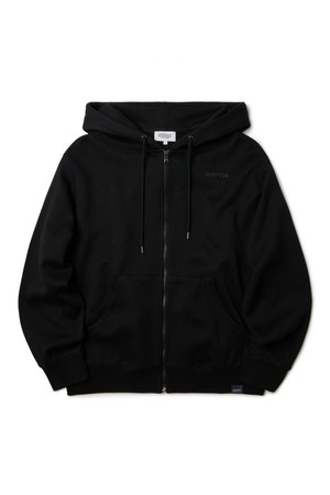 BASIC FULL ZIP HOODY - BLACK (P233UFT237)