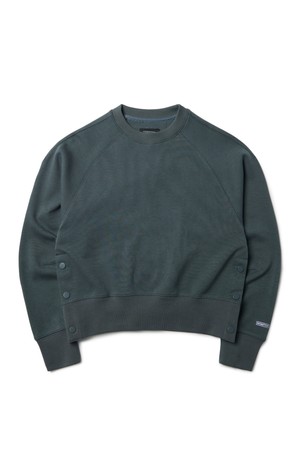 W SIDE CUT OUT SWEATSHIRT - GREY (P233WTS150)