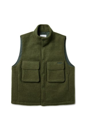 HIGH NECK VEST - KHAKI (P233MPV220)