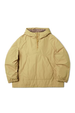 LIGHTWEIGHT HOOD PADDED ANORAK - MUSTARD (P233MPD221)