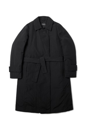 W BELTED DOWN COAT - BLACK (P234WDW150)