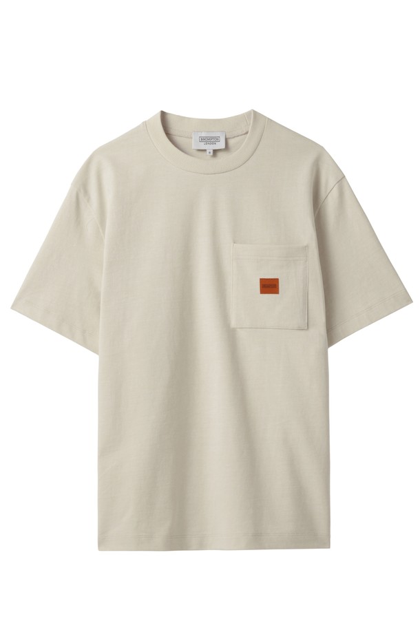 BROMPTON LONDON - 반팔 티셔츠 - 1975 PIGMENT HALF SLEEVE T-SHIRT - IVORY (P242UTS418)