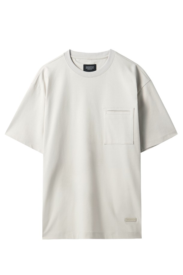 BROMPTON LONDON - 반팔티셔츠 - STRETCH ROUND T-SHIRT - IVORY (P242UTS121)