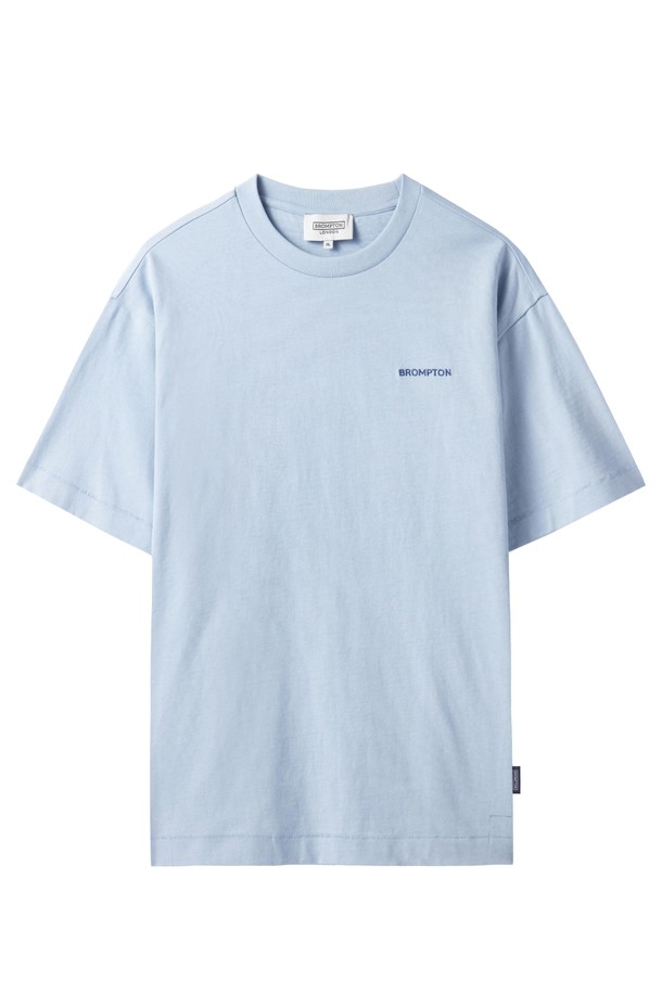 BROMPTON LONDON - 반팔티셔츠 - BROMPTON LOGO T-SHIRT - L/BLUE (P242UTS410)