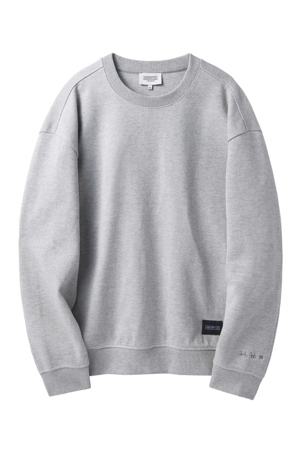 BROMPTON LONDON - 스웨트셔츠 - JACQUARD SWEATSHIRT - M/GREY (P241USW405)