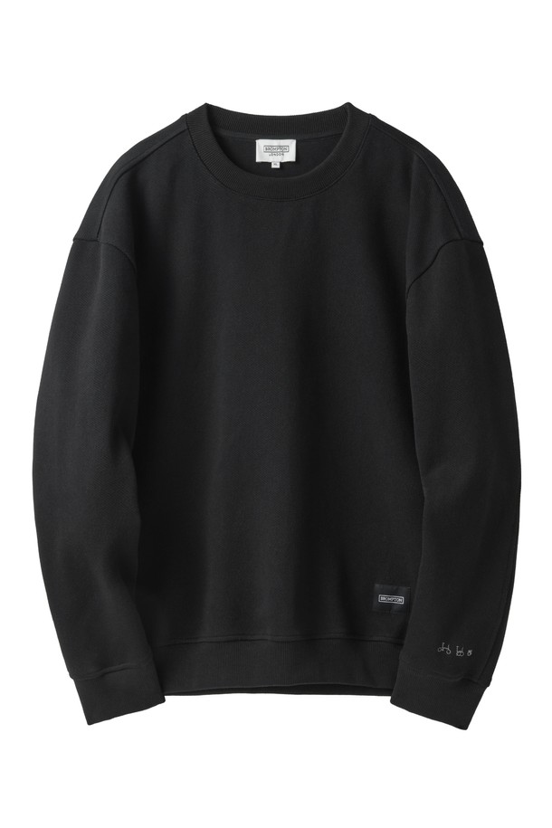 BROMPTON LONDON - 스웨트셔츠 - JACQUARD SWEATSHIRT - BLACK (P241USW405)