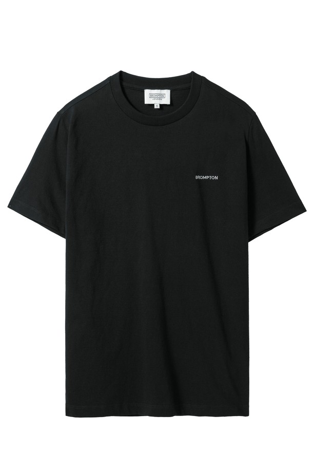 BROMPTON LONDON - 반팔티셔츠 / 후디 - W BROMPTON LOGO T-SHIRT - BLACK (P242WTS610)