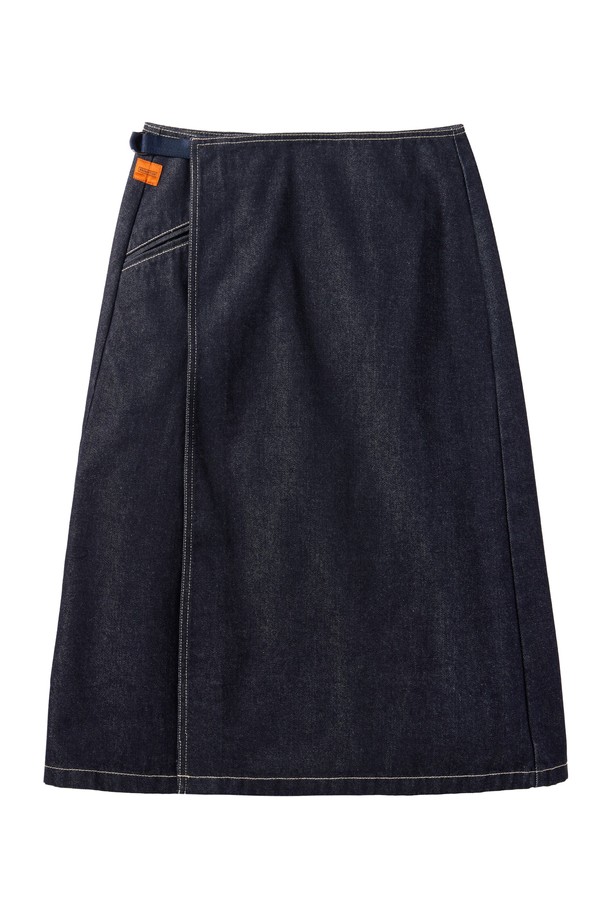 BROMPTON LONDON - 미디스커트 - W 1975 DENIM SKIRT - INDIGO (P242WSK654)