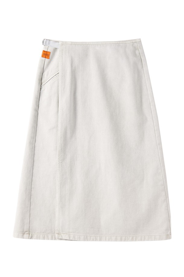 BROMPTON LONDON - 미디스커트 - W 1975 DENIM SKIRT - L/GREY (P242WSK654)