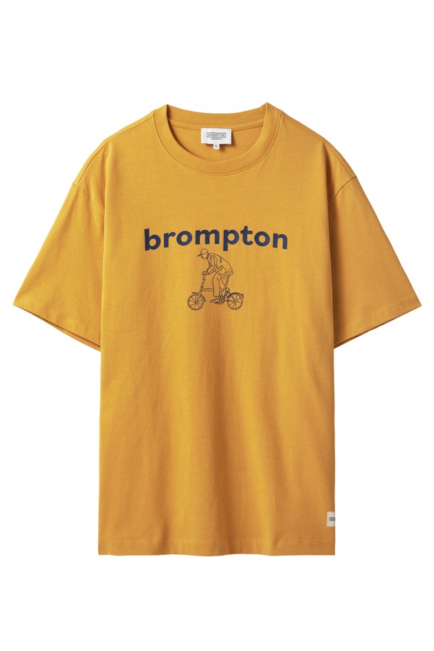 BROMPTON LONDON - 반팔티셔츠 - CYCLING GRAPHIC T-SHIRT - YELLOW (P242UTS413)