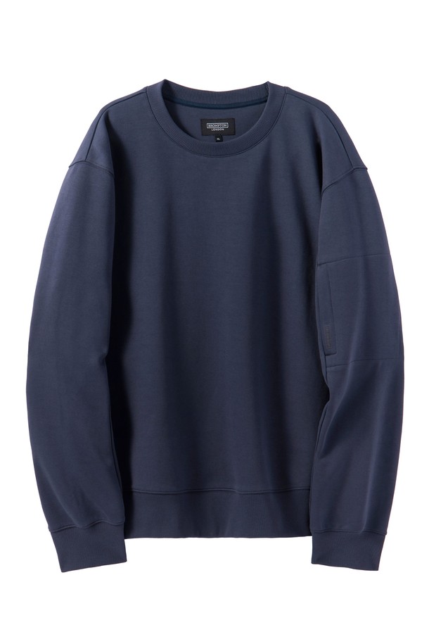 BROMPTON LONDON - 스웨트셔츠 - COMMUTER BASIC SWEATSHIRT - NAVY (P241USW103)