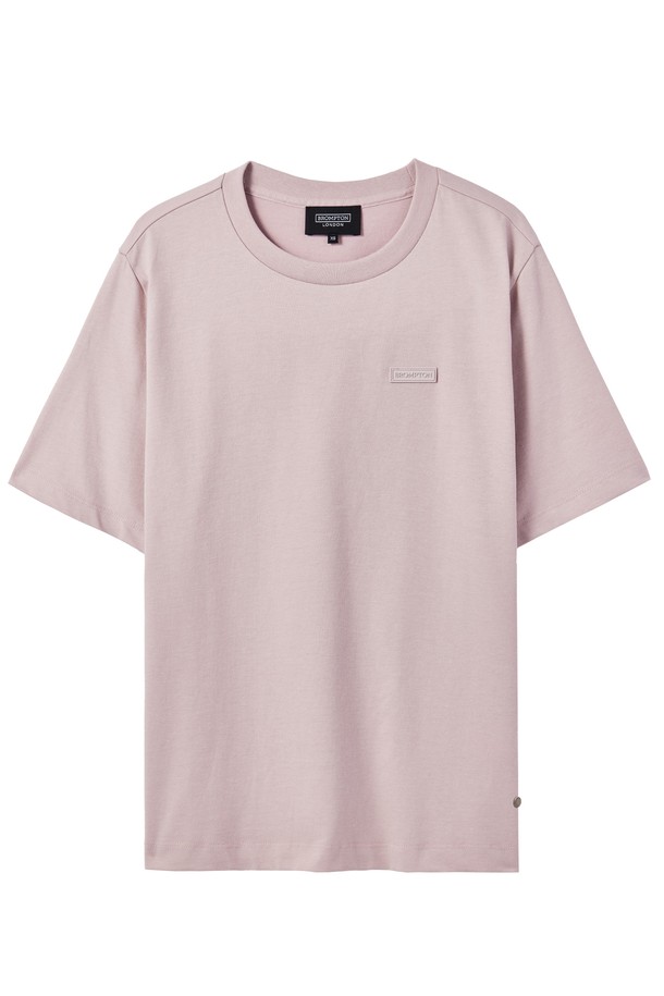 BROMPTON LONDON - 반소매 티셔츠 - W BACK LETTERING T-SHIRT - PINK (P242WTS353)