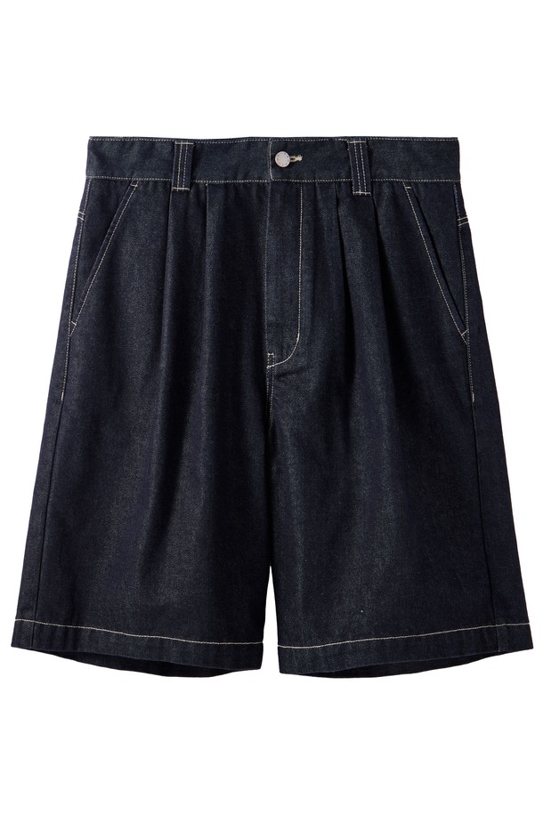 BROMPTON LONDON - 하프팬츠 - 1975 DENIM SHORTS - INDIGO (P242UDP422)