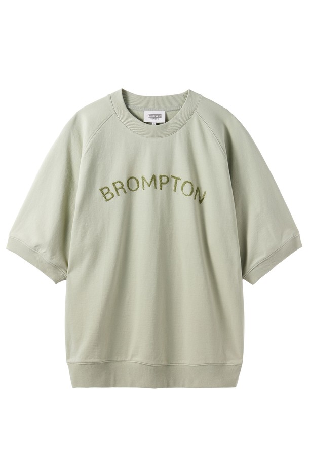 BROMPTON LONDON - 반팔티셔츠 - ROPE EMBRO TERRY HALF SLEEVE T-SHIRT - A/MINT (P242UTS420)