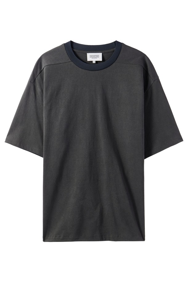 BROMPTON LONDON - 반팔티셔츠 - PIGMENT HALF SLEEVE T-SHIRT - C/GREY (P242UTS417)