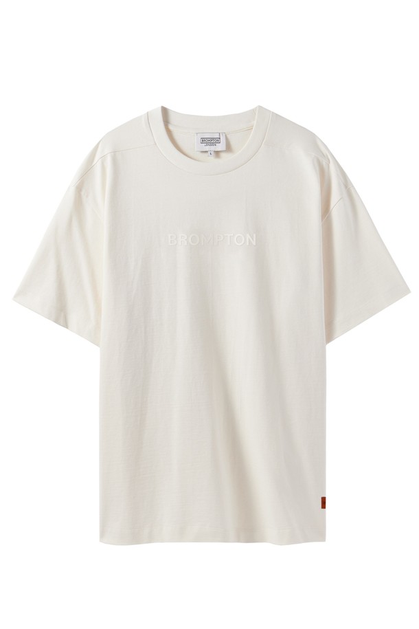 BROMPTON LONDON - 반팔티셔츠 - 1975 BROMPTON LOGO T-SHIRT - IVORY (P242UTS411)