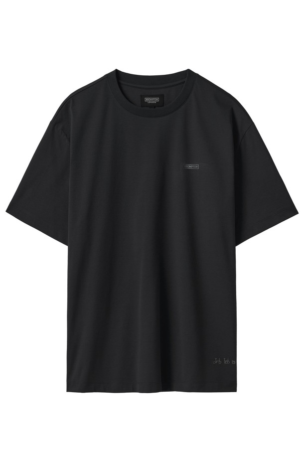 BROMPTON LONDON - 반팔티셔츠 - ECO HALF SLEEVE T-SHIRT - BLACK - (P242UTS124)