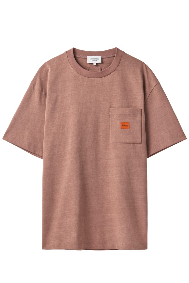 BROMPTON LONDON - 반팔티셔츠 - 1975 PIGMENT HALF SLEEVE T-SHIRT - BRICK (P242UTS418)