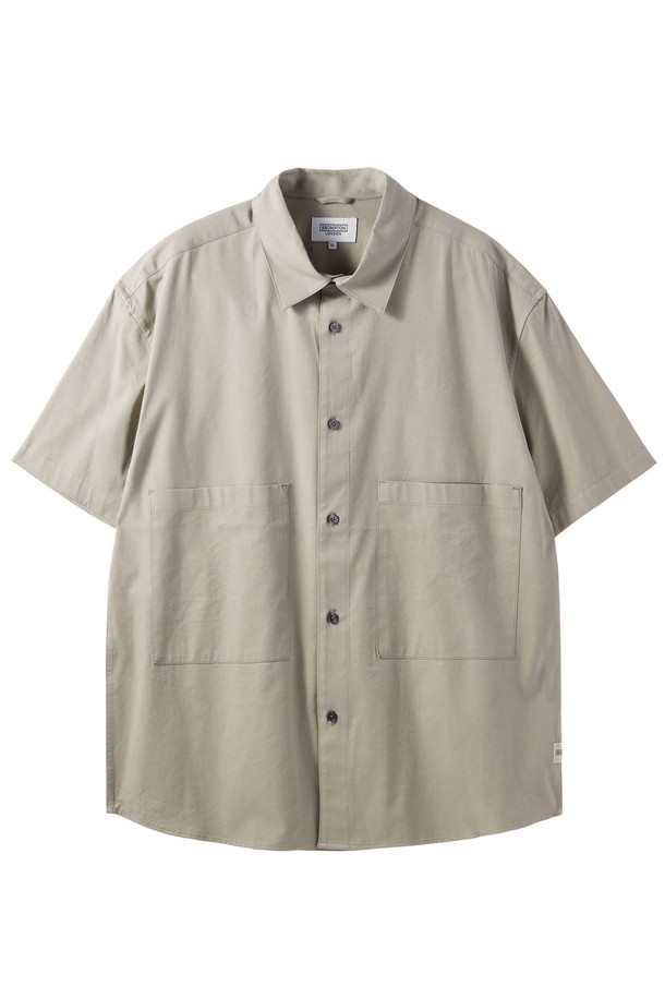 BROMPTON LONDON - 반팔티셔츠 - COTTON HALF SLEEVE SHIRTS - BEIGE (P242USH410)