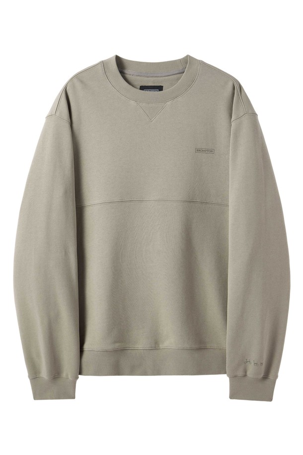 BROMPTON LONDON - 스웨트셔츠 - CITY SWEAT CREWNECK SHIRT - MOCHA (P244USW140)