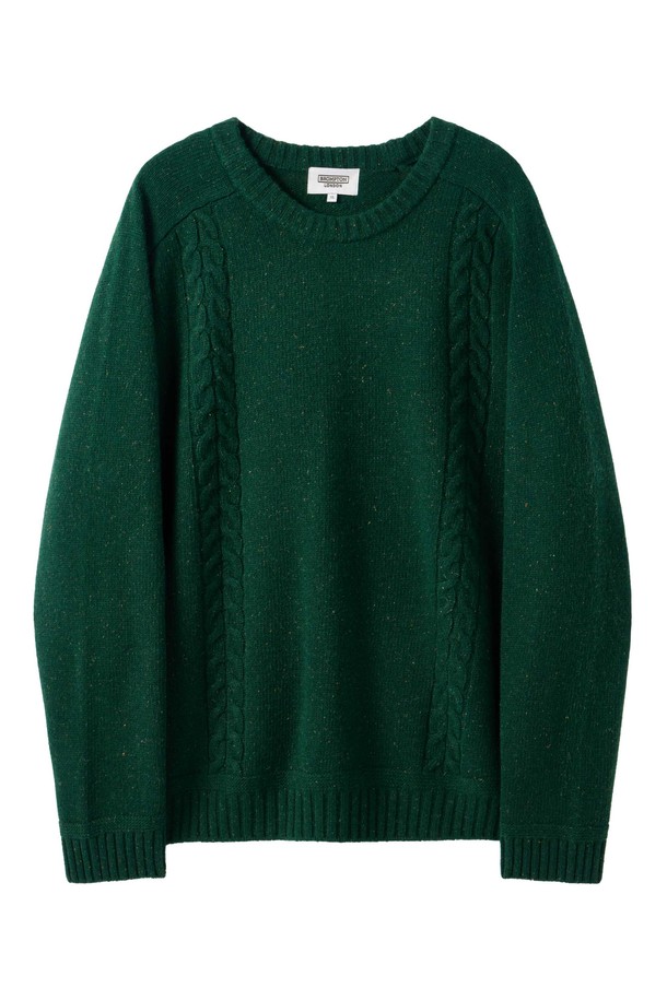 BROMPTON LONDON - 스웨터 - CABLE SWEATER  - GREEN (P244UKT401)