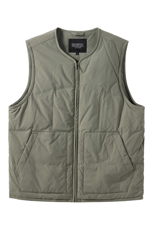 BROMPTON LONDON - 베스트 - AEROWARM LIGHTWEIGHT DOWNVEST - KHAKI (P244UDV101)