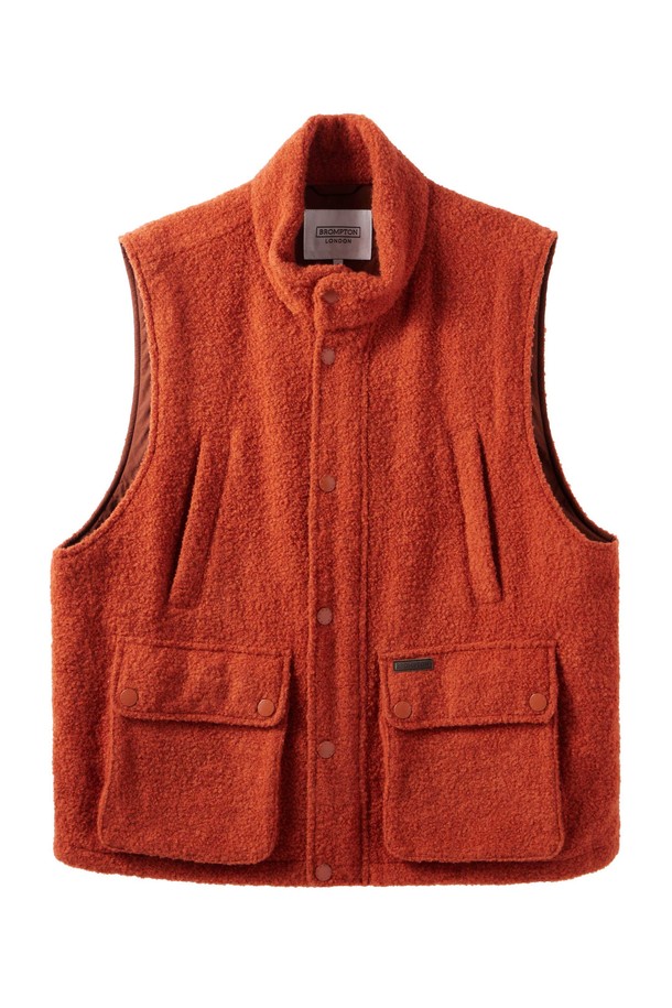 BROMPTON LONDON - 베스트 - BRITISH CAMPER WOOL VEST - ORANGE (P243UVT401)