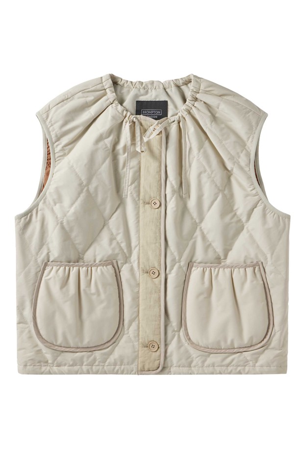 BROMPTON LONDON - 베스트 - W EXPLORE QUILTED VEST - IVORY (P244WPV333)