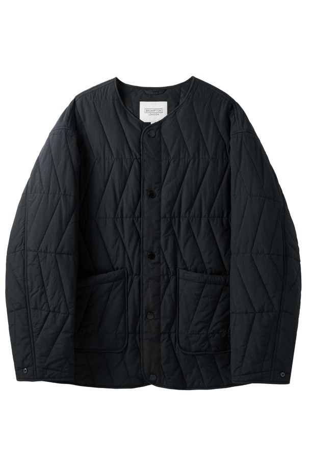 BROMPTON LONDON - 블루종/점퍼 - BRITISH CAMPER QUILTED JUMPER  - BLACK (P244UPD405)