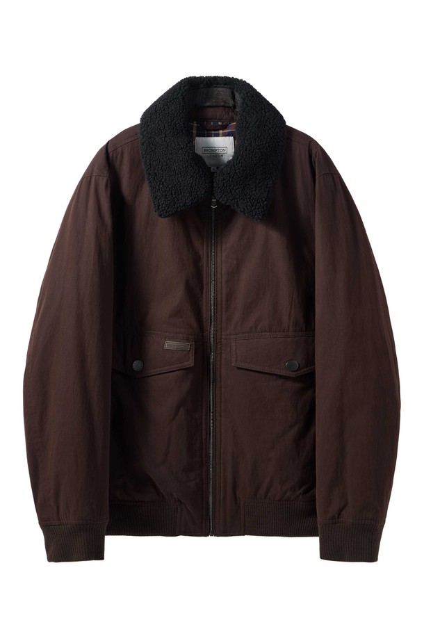 BROMPTON LONDON - 블루종/점퍼 - GREENFORD COLLAR BLOUSON - D/BROWN (P244UPD408)