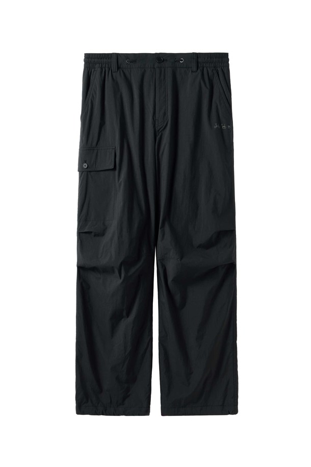 BROMPTON LONDON - 캐주얼팬츠 - CARGO BANDING TROUSERS - BLACK (P244UPT110)