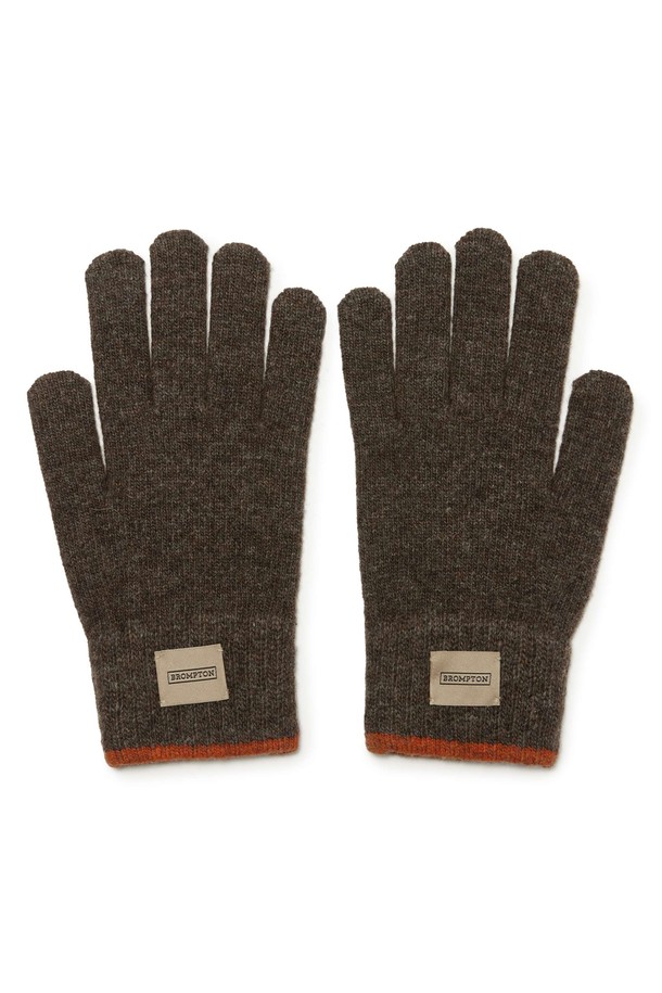 BROMPTON LONDON - 장갑 - LABEL POINT WOOL GLOVE - D/BROWN (P244AGL210)