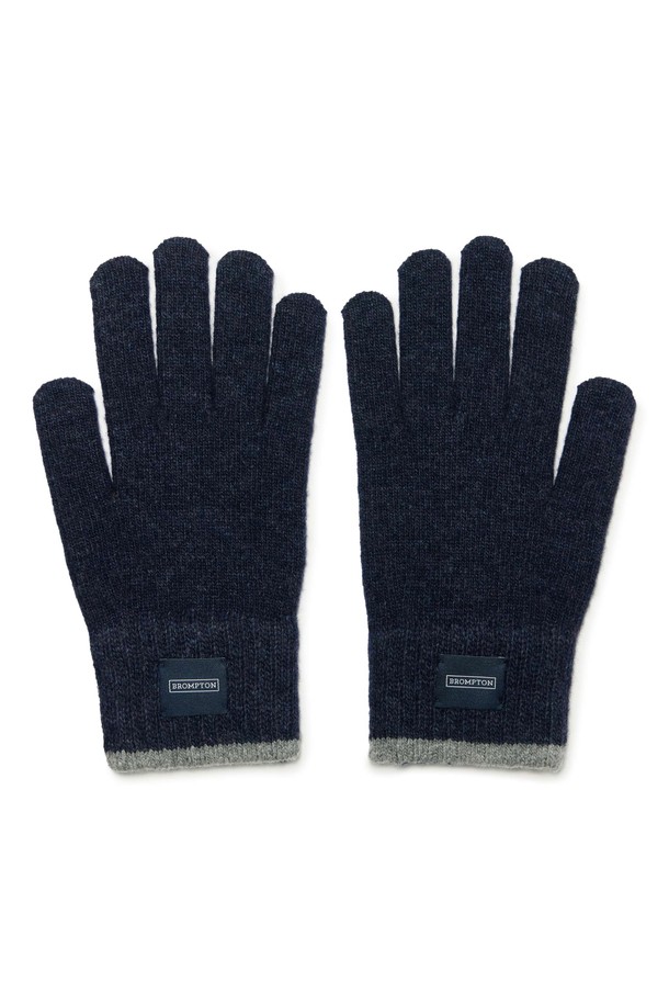 BROMPTON LONDON - 장갑 - LABEL POINT WOOL GLOVE - D/NAVY (P244AGL210)