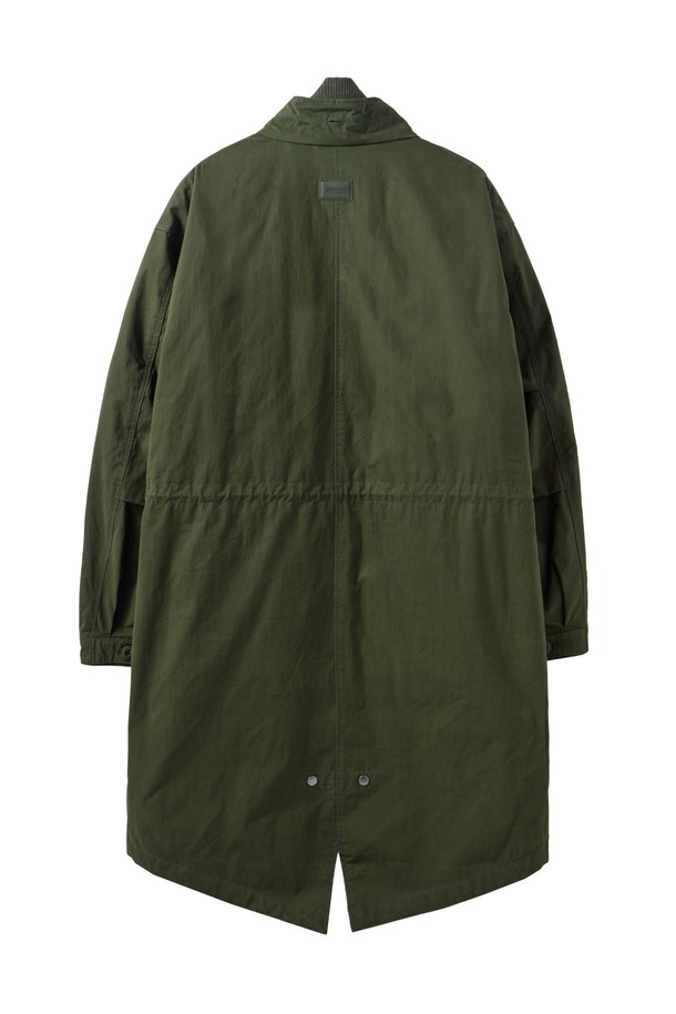 BROMPTON LONDON - 코트 - GREENFORD DETACHABLE LINER LONG FIELD JACKET - KHAKI (P244MCT510)