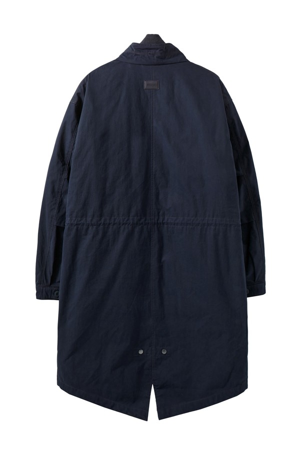 BROMPTON LONDON - 코트 - GREENFORD DETACHABLE LINER LONG FIELD JACKET - D/NAVY (P244MCT510)