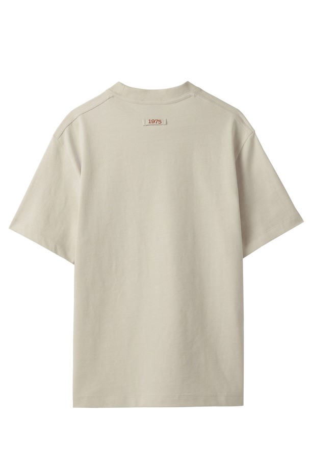 BROMPTON LONDON - 반팔 티셔츠 - 1975 PIGMENT HALF SLEEVE T-SHIRT - IVORY (P242UTS418)